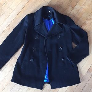 Calvin Klein Black Double Breasted Winter Coat